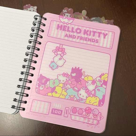 Pink Cute Sanrio Hello Kitty & Friends Kawaii Tokyo Tabbed Journal My Melody - Picture 7 of 16